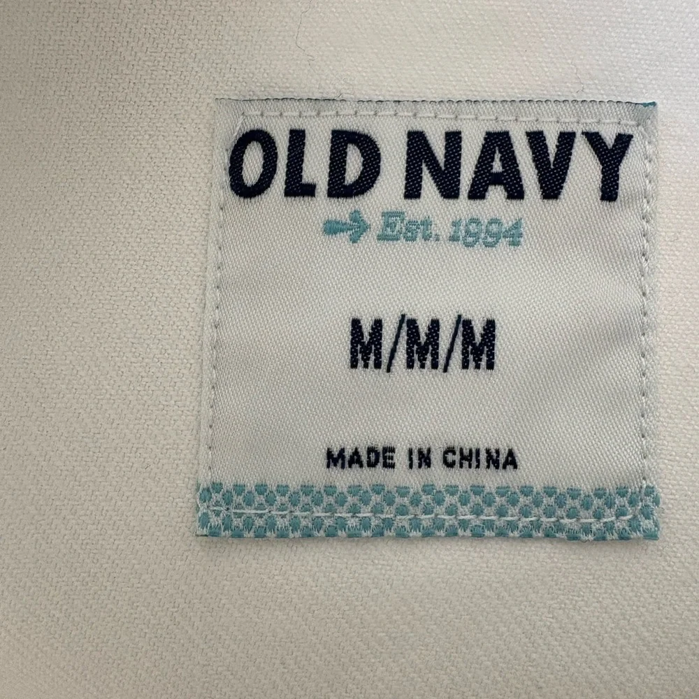 Old Navy White Denim Jacket with Button-Front - Picture 4 of 4